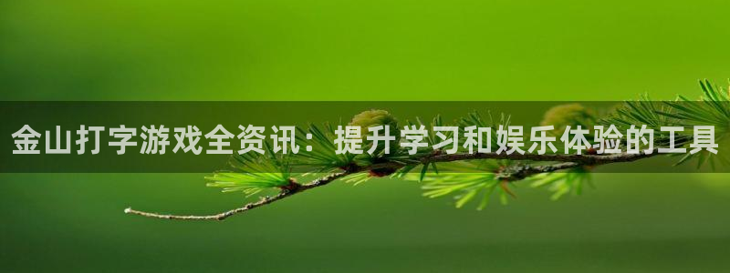 沐春优贝娱乐：金山打字游戏全资讯：提升学习和娱乐体验的工具
